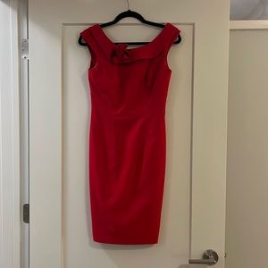 Calvin Klein red pencil dress